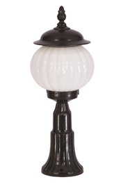 Opviq Lámpara de Pared Exterior Negra con Tapa de Acrílico